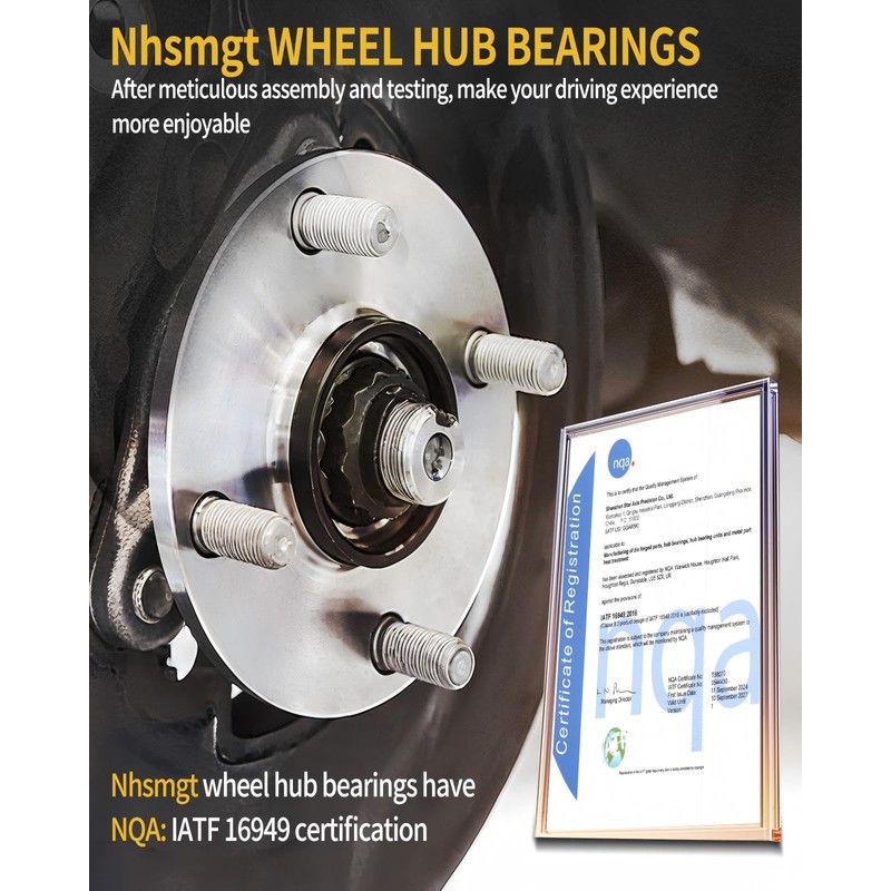 Pair 512347 Rear Wheel Bearing Hub for Mazda 3 2004-2013