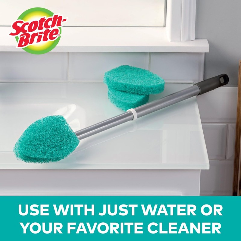 Scotch-Brite Extendable Tub & Tile Scrubber Kit, Includes 1 Handle