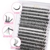FREEORR Lash Extension, 280Pcs DIY Lash Clusters,Natural D Curl Cluster