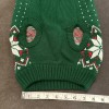 No Brand Dog Pet Holiday Turtleneck Pullover Sweater Green with
