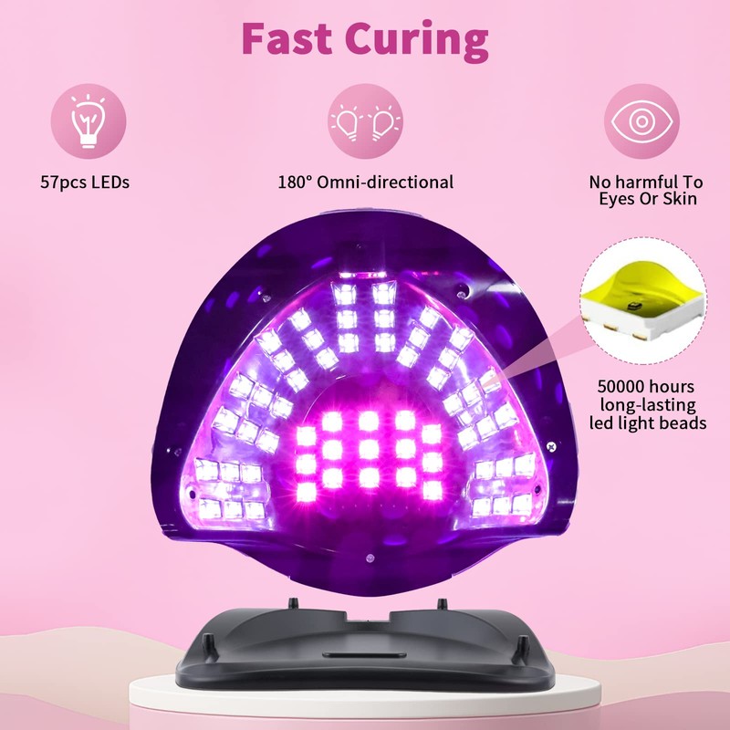 268 W UV LED Nail Lamp for Gel Polish with