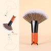 Docolor Fan Brush Professional Face Makeup Brush High Gloss Kabuki