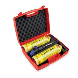 Kemper Professional Soldering Iron Set in Case 2400 °C with 2 Hard and Soft Solder Cartridges