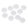 10Pcs Guitar Effect Pedal Footswitch Topper ABS Clear Single Pedal