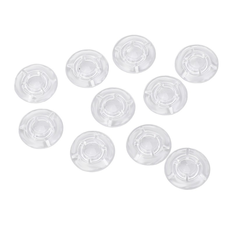 10Pcs Guitar Effect Pedal Footswitch Topper ABS Clear Single Pedal