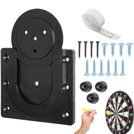 Dart Board Wall Holder for Steel Dartboards, Bristle Board Wall Holder Dartboard Accessories Holder for Hanging Black