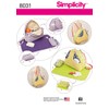 Simplicity Patterns Convertible Diaper Bags and Changing Pads Size: Os