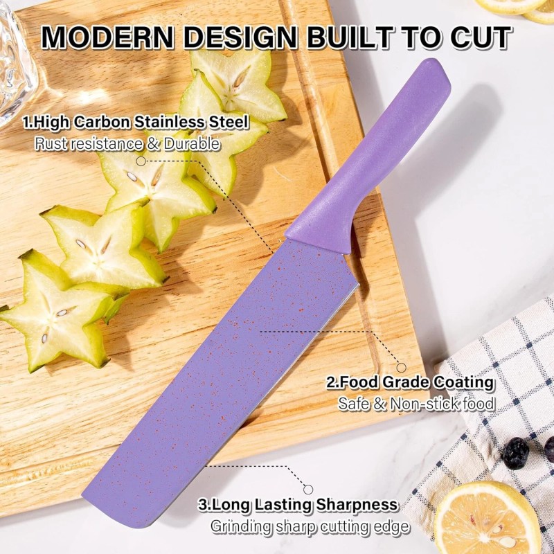Kitchen Colorful Kitchen Knife Set 6 PCS, Colored Knives Set