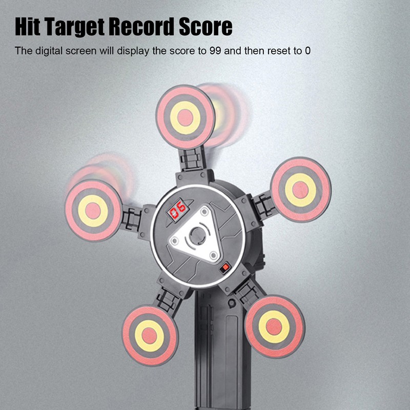 Electric Target Toy Auto Reset Rotatable Target Toy with Electronic