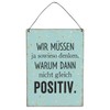 levandeo Set of 3 Metal Signs Height 20 cm Funny