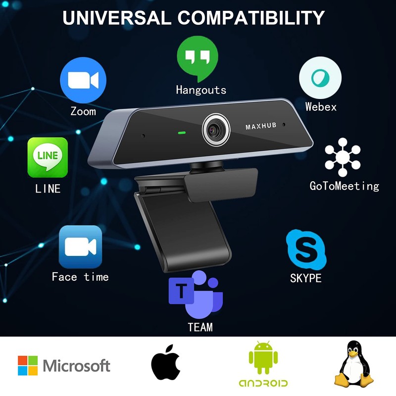 MAXHUB UC W20 4K Webcam with 80 Degree FOV