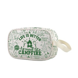 Lywjyb Birdgot Life is Better Around The Campfire Clear Makeup Bag Adventure Gift Camper Camping Merch (Campfire Cbag CA)