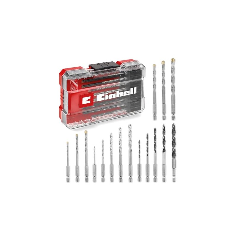 Original Einhell M-CASE 16-Piece Drill Bit Set (Wood Drill, Masonry