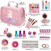 BENEVE Juguetes de Maquillaje Lavables para Niñas, Kit de Maquillaje