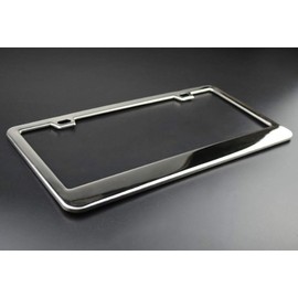 Product Express SHEEPADOODLE Dog Paw Print License Plate Frame Tag Cover & Holder Chrome