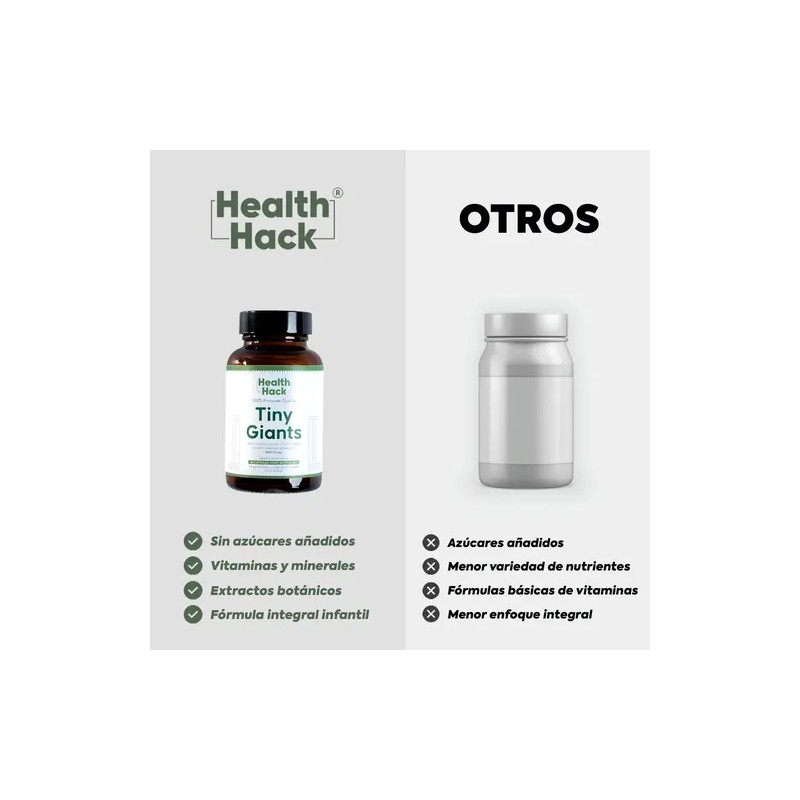 Multivitamínico Natural para Niños Sin Azúcares | Ñame, Eucommia, Raíz