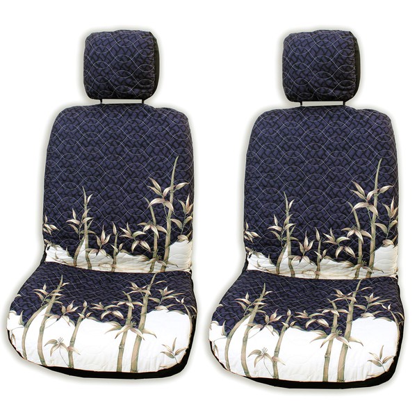Winnie Fashion 2 Hawaiian Car Seat Covers w/ 2 Headrest