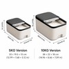 Large Capacity Sealed Rice Storage Container with Measuring Cup –