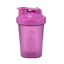 Pubiao Protein Shaker Bottle, Shaker for Protein Shakes, Includes Wire Mixing Ball, BPA Free, Transparent Colour, 400 ml