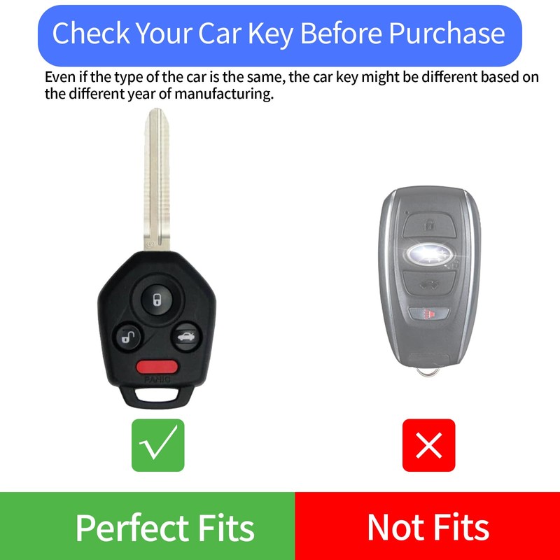 Eisgul for Subaru Key Fob Cover with Keychain Soft TPU