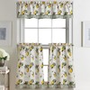 CHF Juego de Cortinas de Cocina Limón y Cenefa, 3