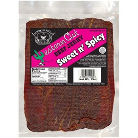 Buffalo Bills 18oz Sweet n' Spicy Western Cut Big Slab Beef Jerky (15 beef jerky slabs per bag)
