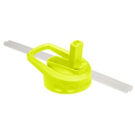 FIFTY/FIFTY Straw Cap Lid for Wide Mouth Bottles, Lime Green, Straw Lid