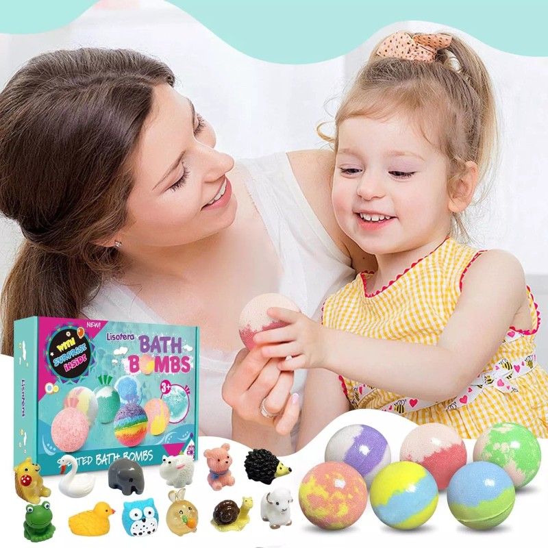 Bath Bombs for Kids 12Pcs Bath Bombs with Surprise Toys