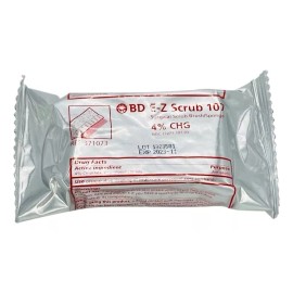 BD Cepillo Quirúrgico Estéril Bd 4% Chg  E-z Scrub 107 Rojo