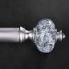 JRZOO Silver Curtain Rod for Windows 28 to 48 Inches,