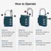 Puroma Combination Lock 4 Digit Waterproof Locker Locks Secure Outdoor