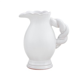 Mud Pie Twisted Handle Pitcher Vase, Medium, 5.25" x 4"