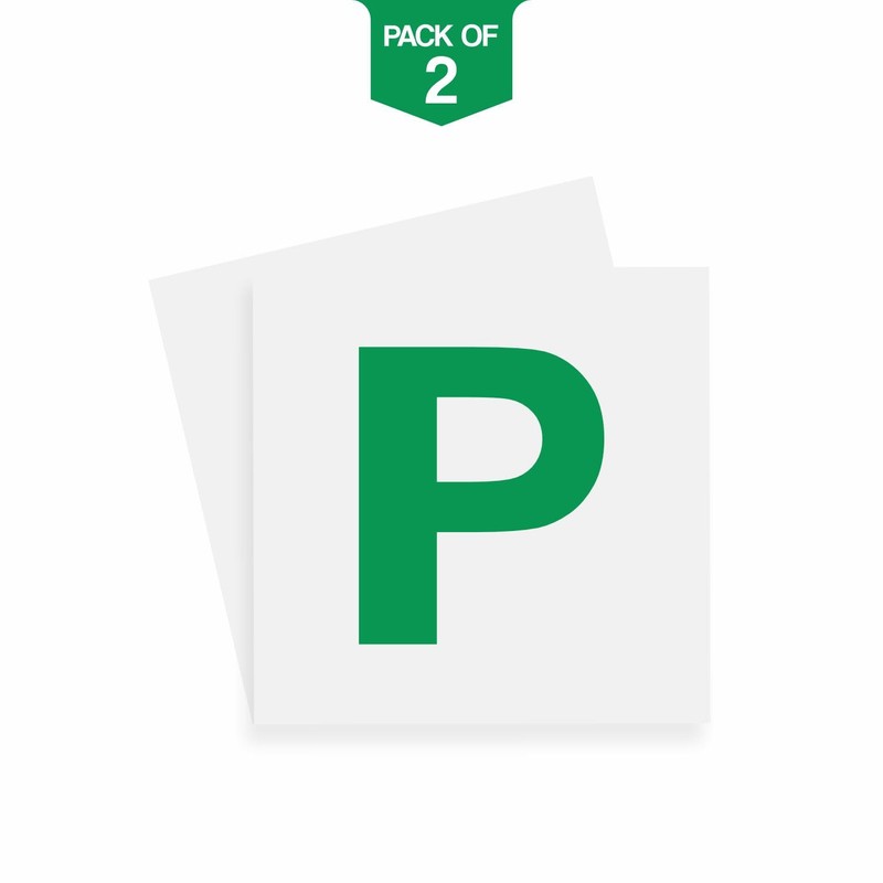 Magnetic P Plates Extra Strong Magnetic Car Sticky Learner Plate