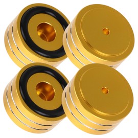 TEHAUX 4 Sets Speaker Cabinet Feet Pads with Slip Rings Durable Amplifier Protective Feet for Stability and Vibration Damping Compact Design for Audio Equipment