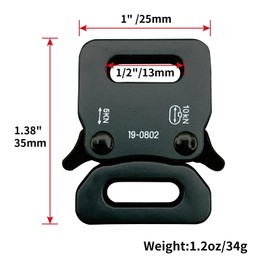 TXZWJZ Paracord Bracelet Buckles 2 Pack Metal Side Quick Release Tactical Belt Buckle DIY Necklace Bag Accessories