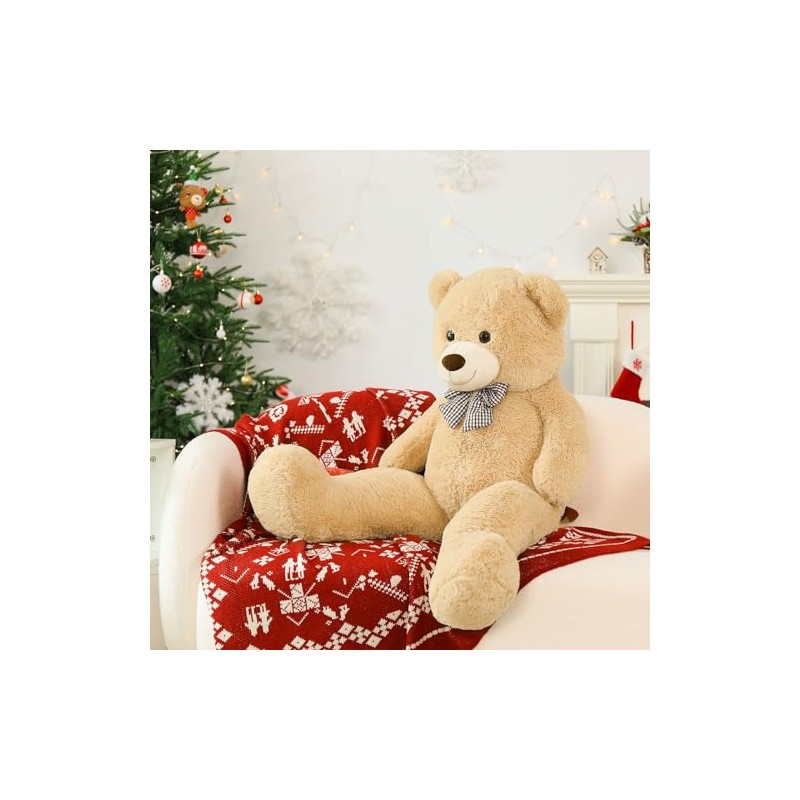 MorisMos MorisMos Giant Teddy Bear Stuffed Animal 4FT, Big Teddy