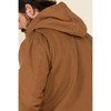 Carhartt Men's Relaxed Fit Washed Duck Sherpa-Lined Jacket, Brown, Large/regular
