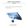 TKPUFR Left Driver Side Mirror Cover Cap Compatible with Chevy