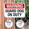 Sigo Signs Warning Guard Dog On Duty Sign, 10x7 Inches,