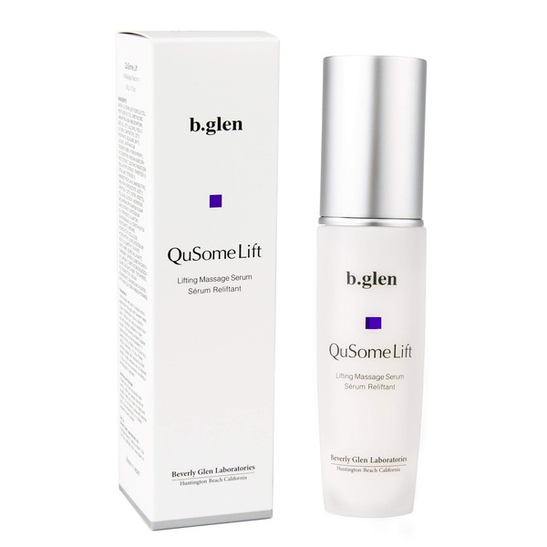 b.glen Once Daily Tightening & Lifting Massage serum for a Contoured Complexion Featuring peptides and Botanical extracts 【b.glen QuSome Lift (60g/2.12oz)】