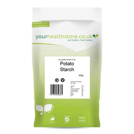 yourhealthstore Unmodified Potato Starch 500g, Gluten Free, Non GMO.