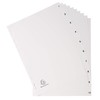 Exacompta 1710E Plastic Index 1-10 for DIN A4 Recycled Plastic