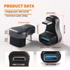 KUOQIY 2 Pieces U-shaped USB C to USB A Adapter