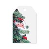 Vintage Santa Printed Gift Tags - 2 1/4in. x 3