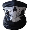 Black Seamless Skull Face Tube Mask BUFF
