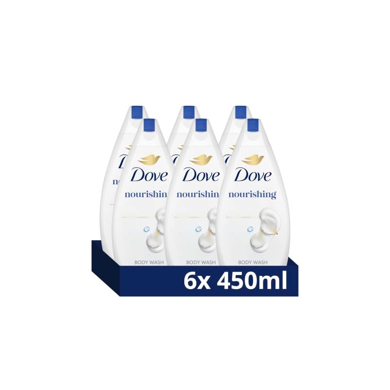 Dove Nourishing Body Wash Soft Smooth Creamy Gentle Skin Cleanser