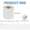 PATIKIL Bulletin Board Borders, 32.8ft White Border for Bulletin Board
