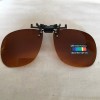Blue Block Clip - On Sunglasses Amber/Brown Lenses New Old