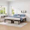 NEW JETO Metal Bed Frame,Queen Size Bed Frame with Storage