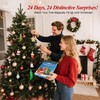 ElectricWise 24 Pcs Glass Christmas Ornaments & Advent Countdown Calendar